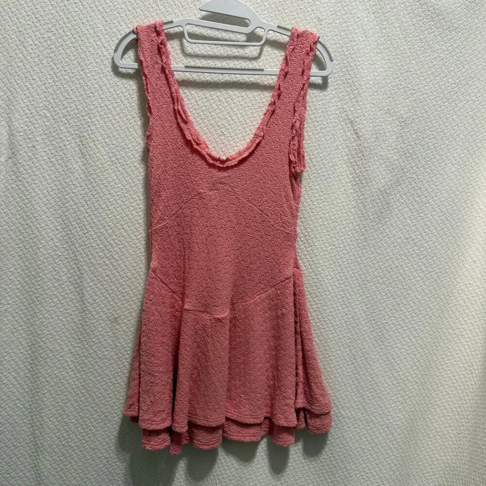 NWT Free People Alice Mini Dress in Pink Icing - Size S